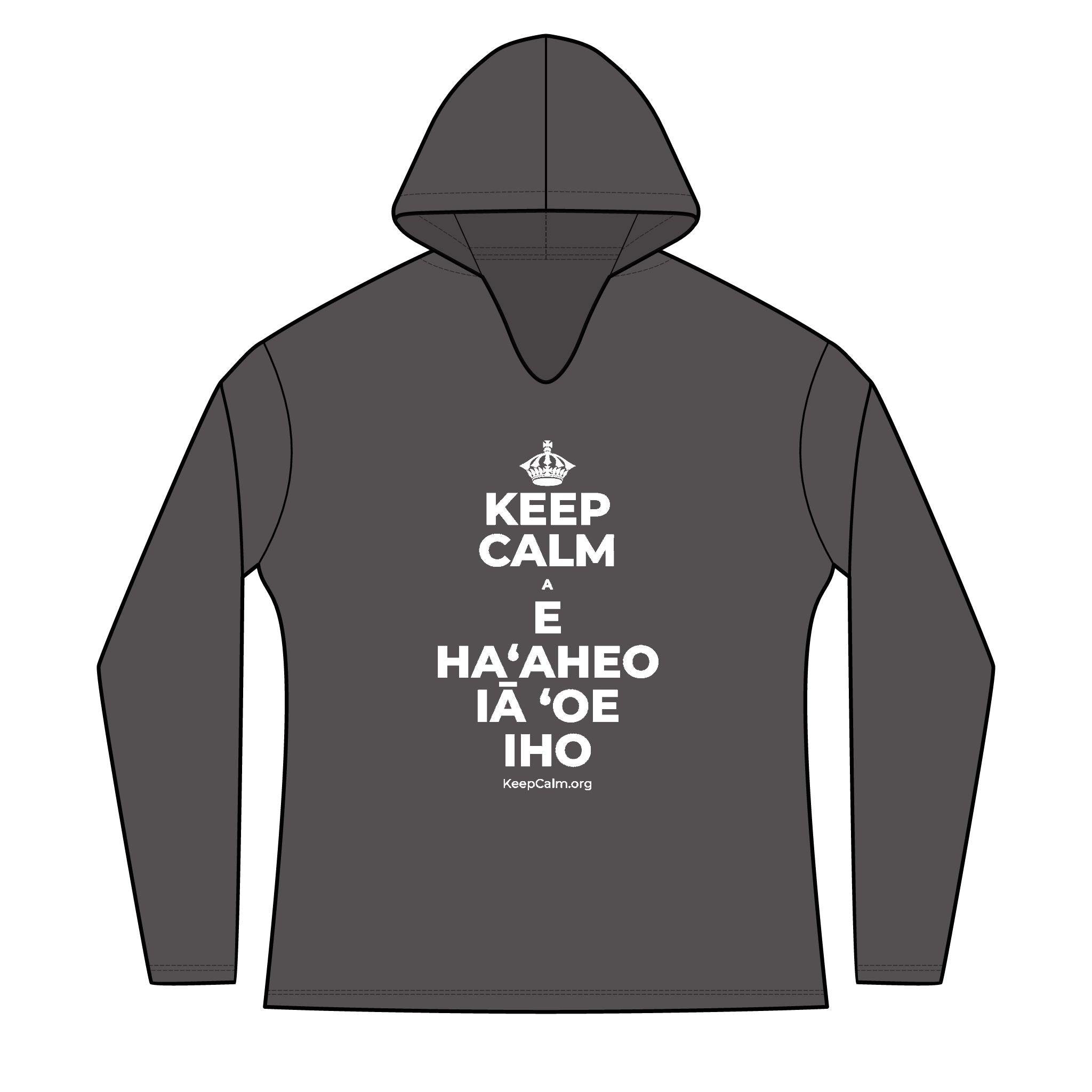 KEEP CALM A E HAʻAHEO IĀ ʻOE IHO Women's Long Sleeve Hoodie