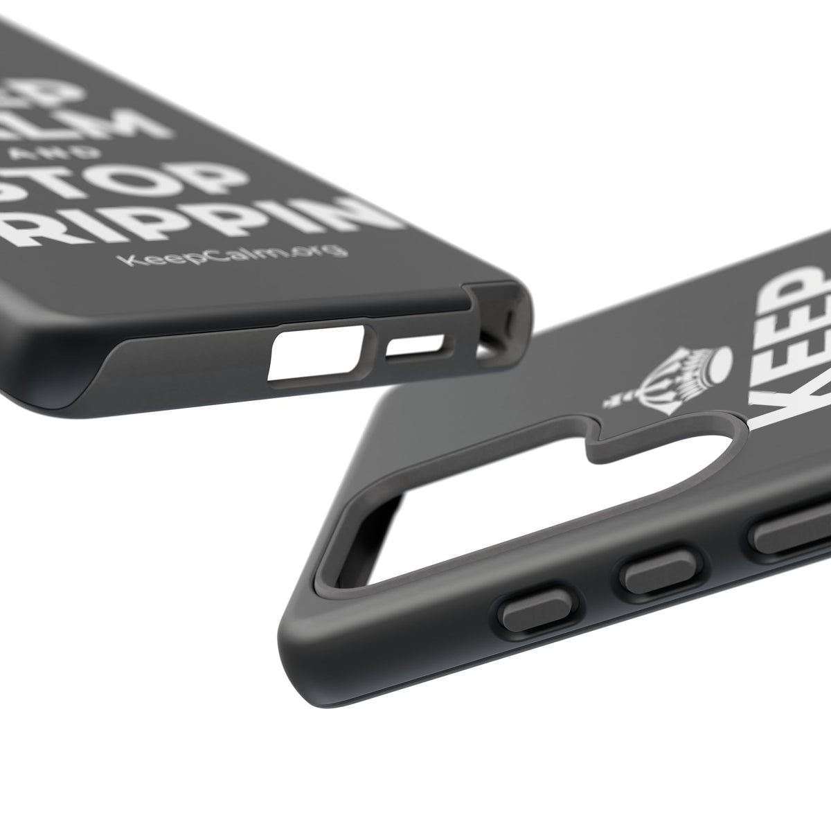 KEEP CALM AND STOP TRIPPIN' Phone Case (Dark)