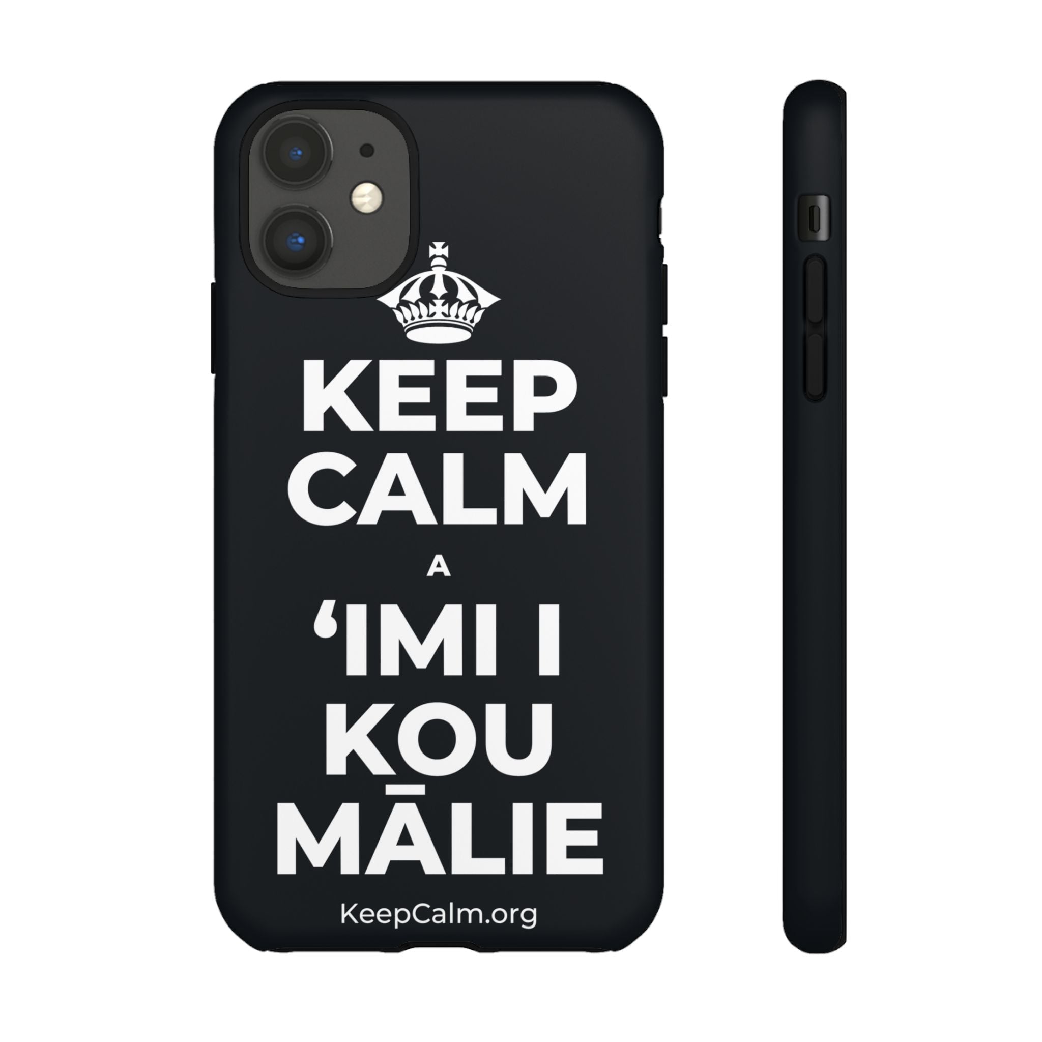 KEEP CALM A ʻIMI I KOU MĀLIE Phone Case (Dark)