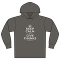 KEEP CALM AND GIVE THANKS Organic Hoodie Tee