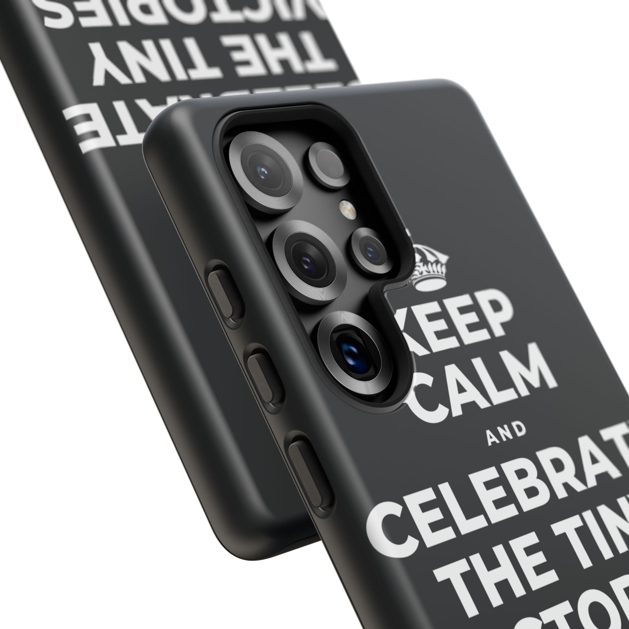 KEEP CALM AND CELEBRATE THE TINY VICTORIES EVERY SINGLE DAY Phone Case (Dark)