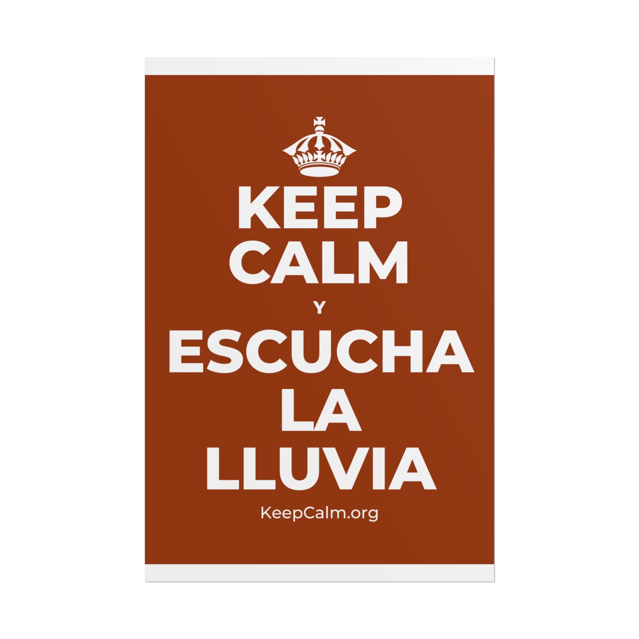 KEEP CALM Y ESCUCHA LA LLUVIA Poster