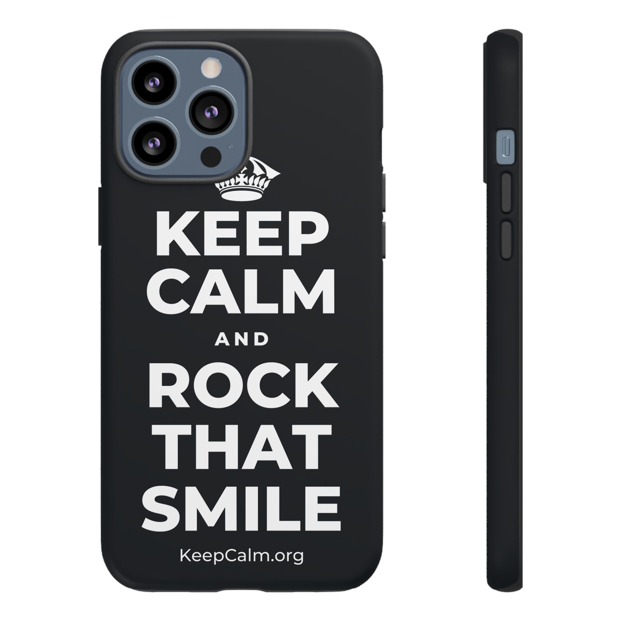 KEEP CALM AND ROCK THAT SMILE Phone Case (Dark)