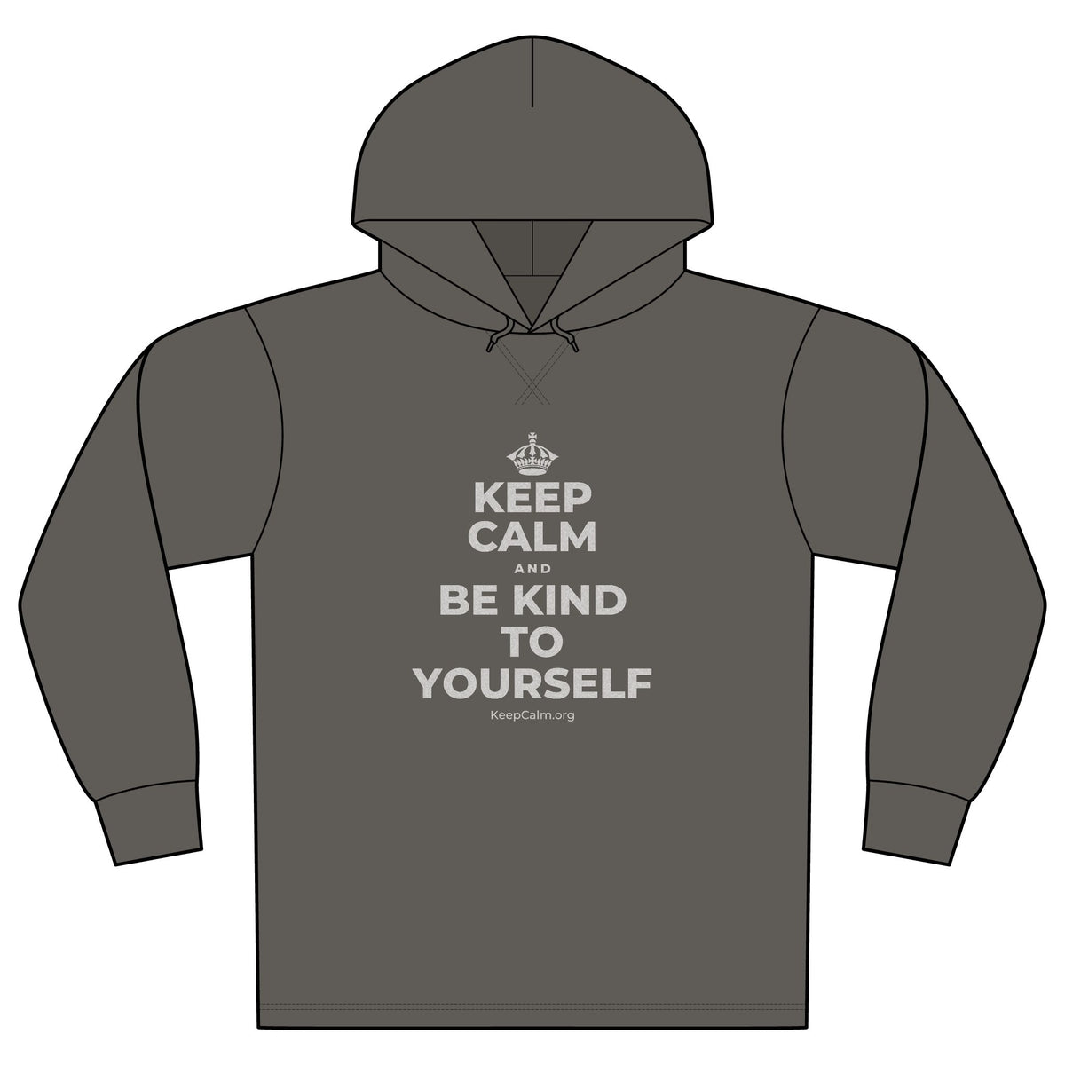 KEEP CALM AND BE KIND TO YOURSELF Organic Hoodie Tee