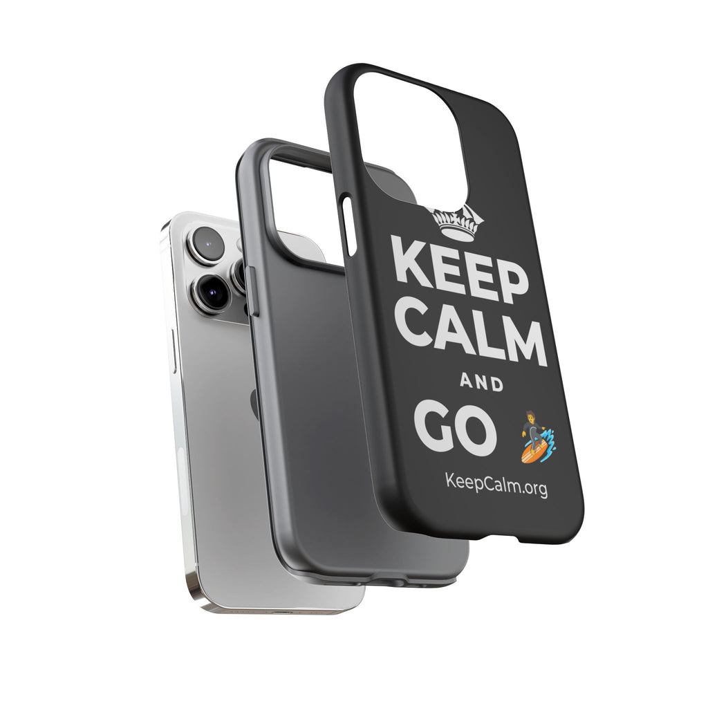 KEEP CALM AND GO 🏄 Phone Case