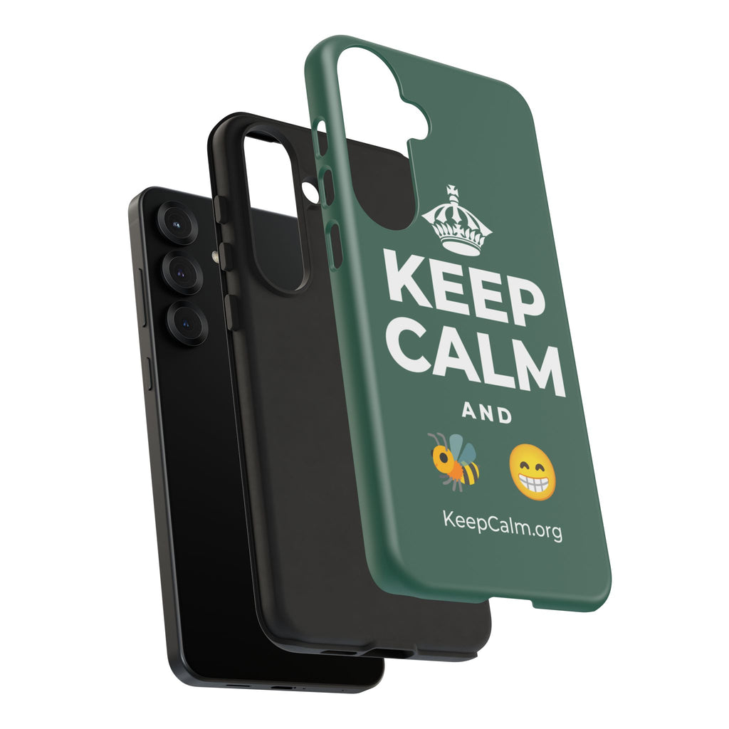 KEEP CALM AND BEE HAPPY Phone Case