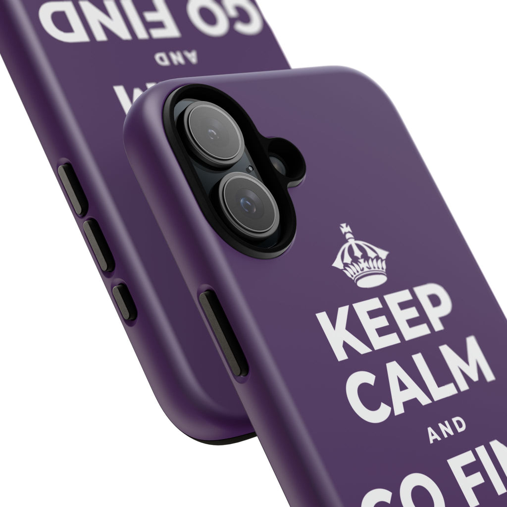 KEEP CALM AND GO FIND NEW SOUNDS Phone Case