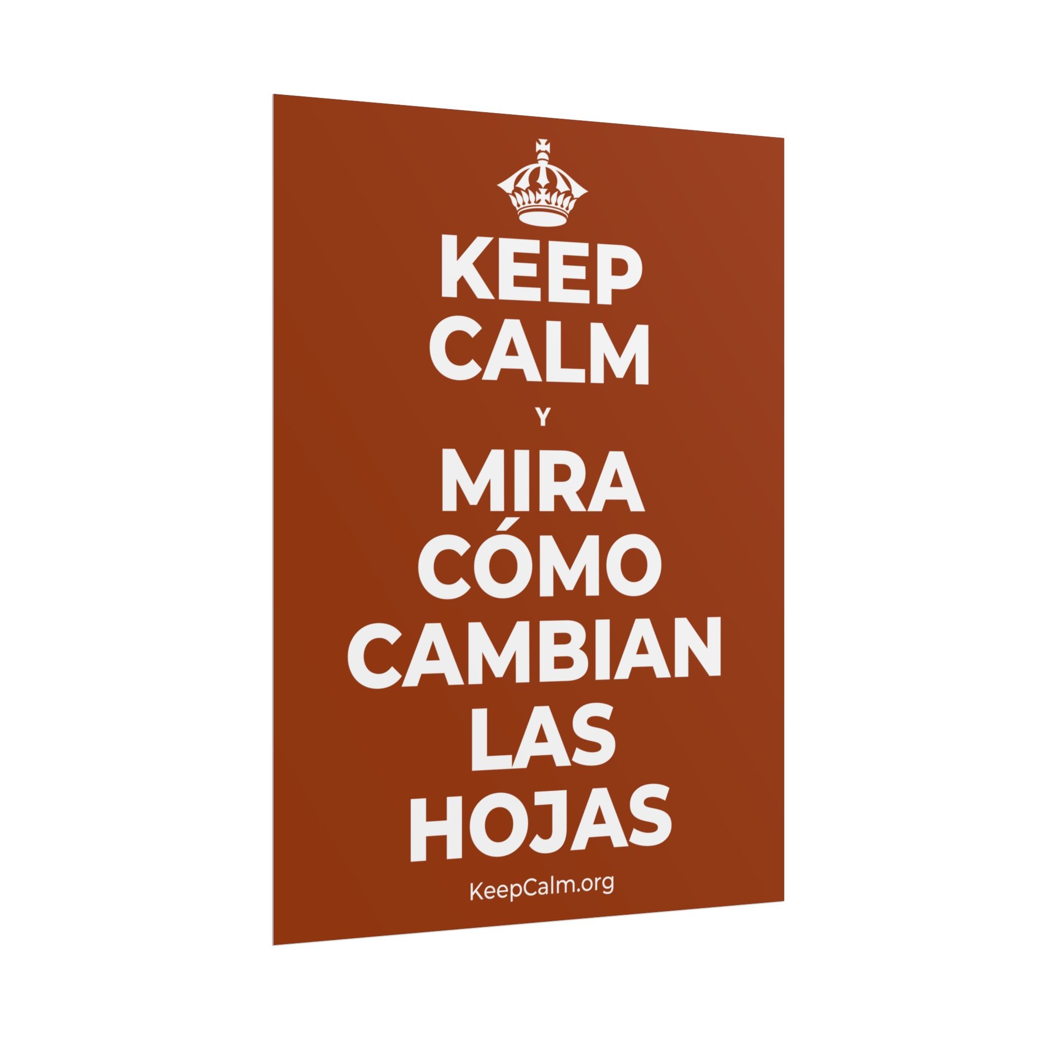 KEEP CALM Y MIRA CÓMO CAMBIAN LAS HOJAS Poster