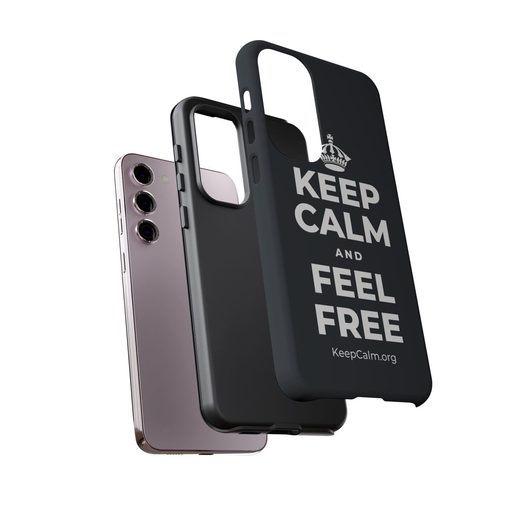 KEEP CALM AND FEEL FREE Phone Case (Dark)
