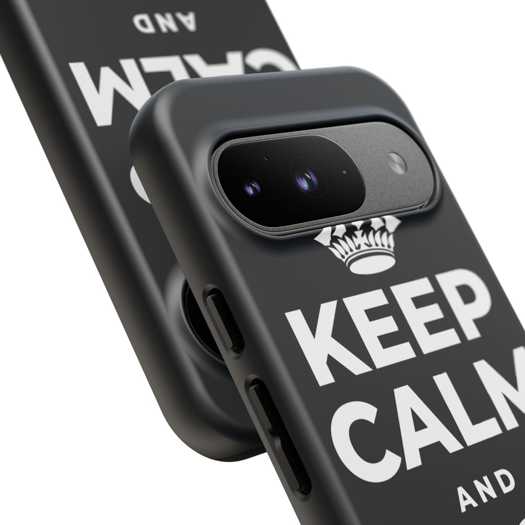 KEEP CALM AND JUST BE Phone Case (Dark)