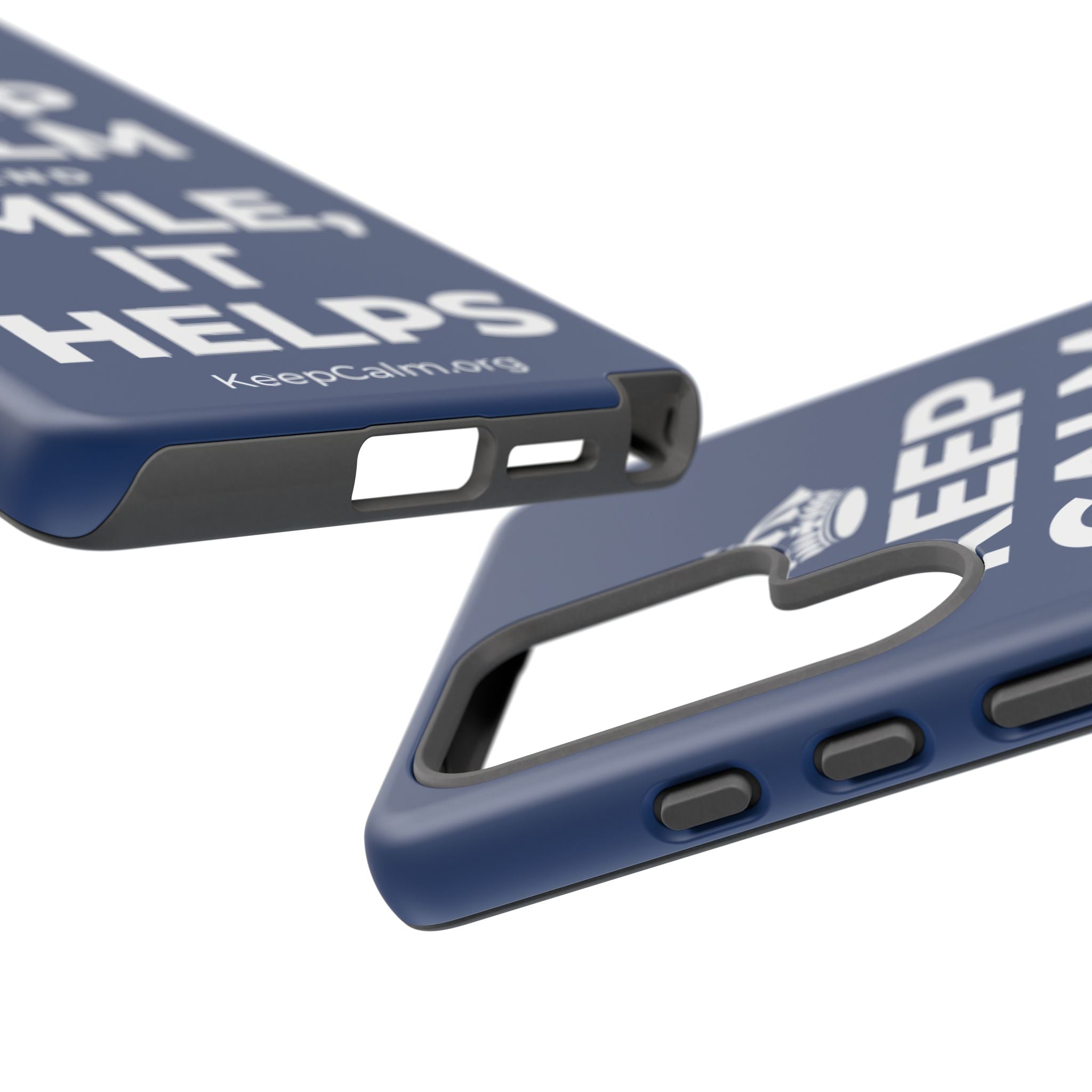 KEEP CALM AND SMILE, IT HELPS Phone Case
