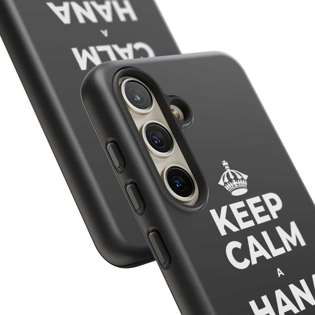 KEEP CALM A HANA MANAWA E PĀʻANI AI Phone Case (Dark)