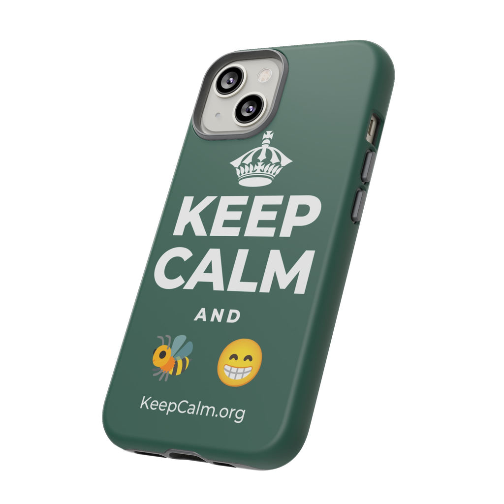 KEEP CALM AND BEE HAPPY Phone Case
