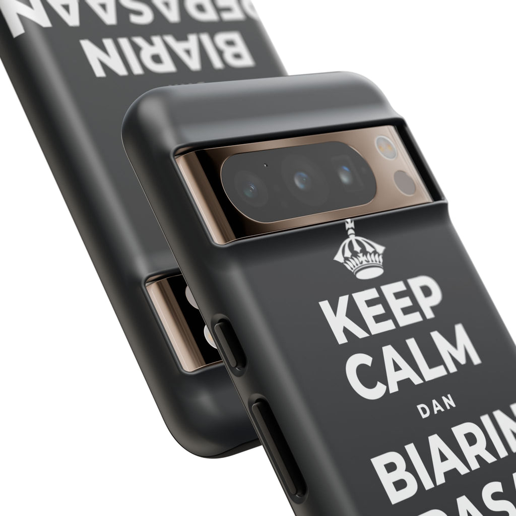 KEEP CALM DAN BIARIN PERASAAN ITU MASUK Phone Case (Dark)