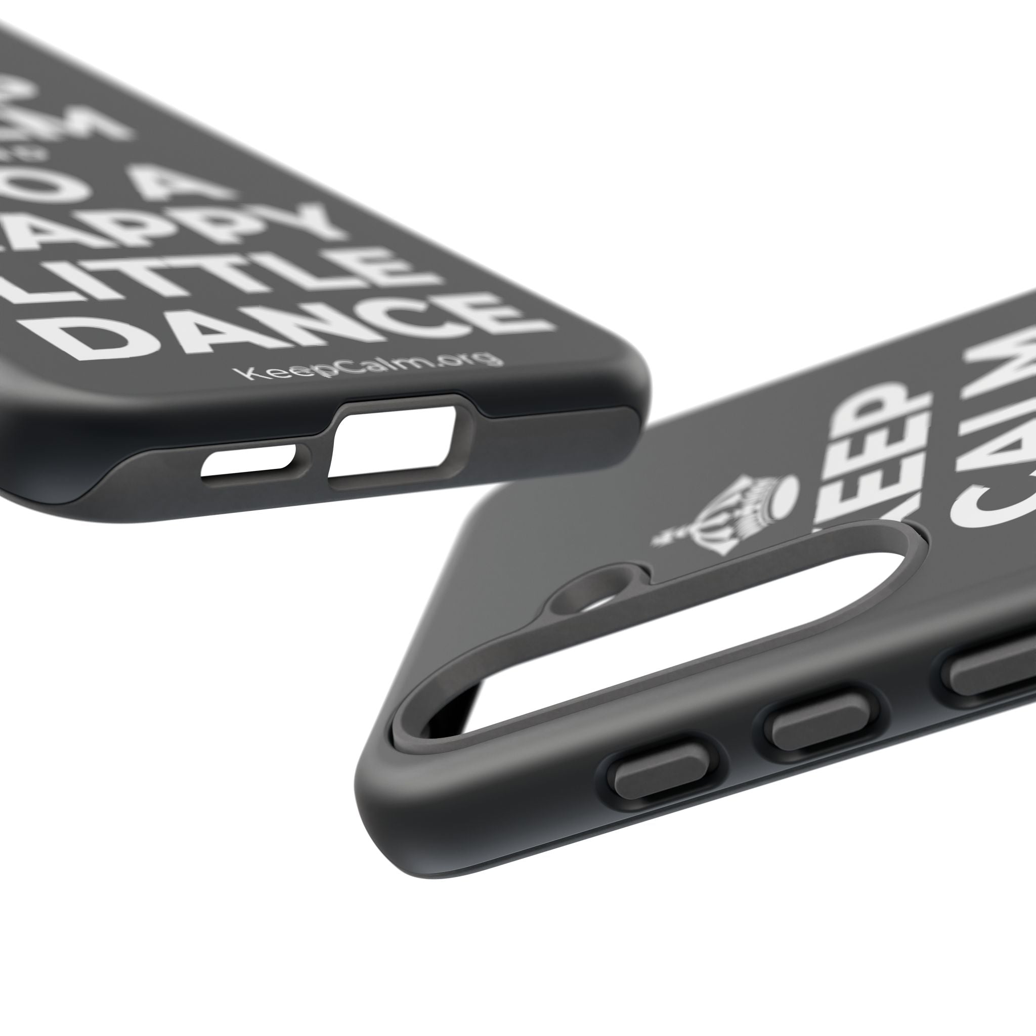 KEEP CALM AND DO A HAPPY LITTLE DANCE Phone Case (Dark)