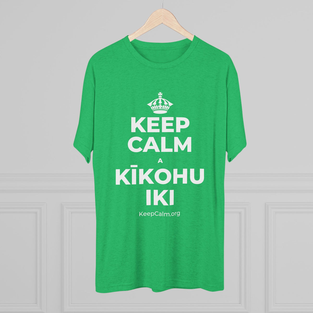 KEEP CALM A KĪKOHU IKI Tri-Blend Tee