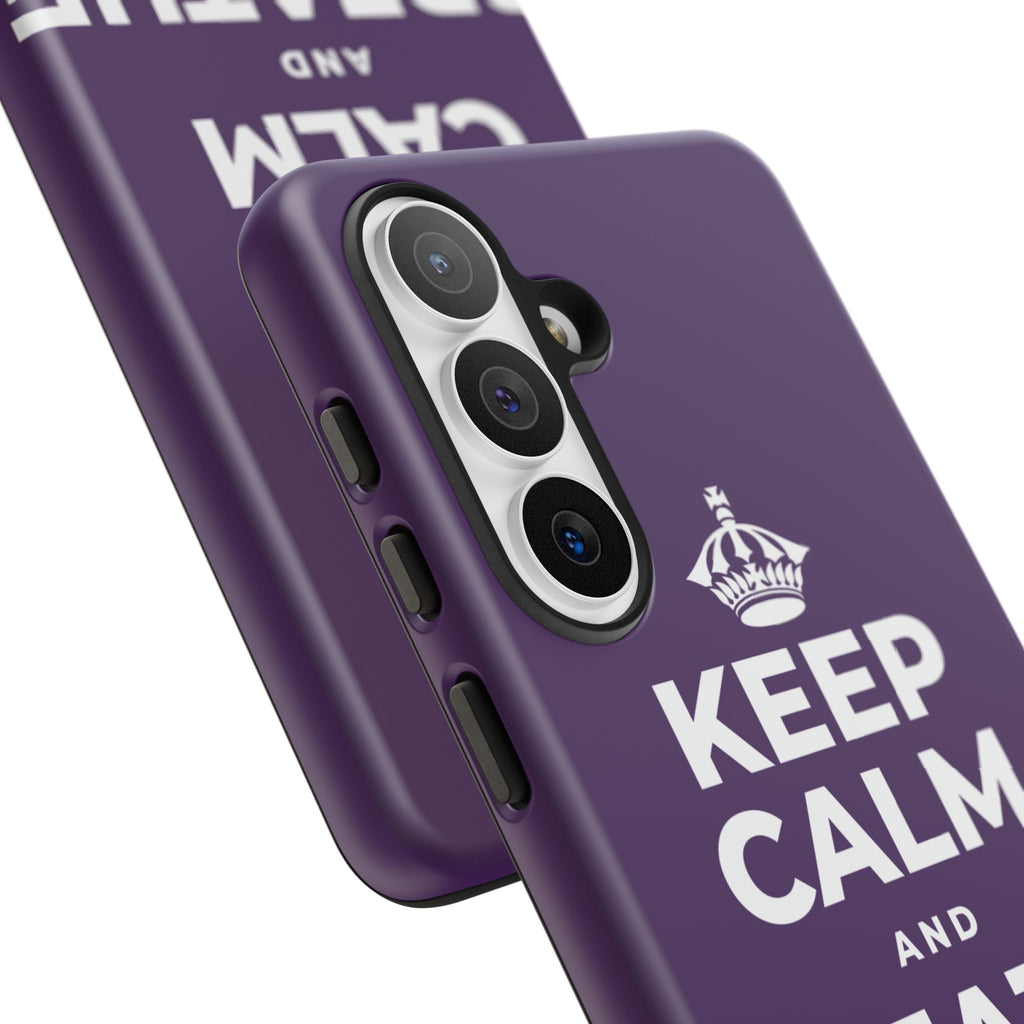 KEEP CALM AND BREATHE DEEPLY Phone Case
