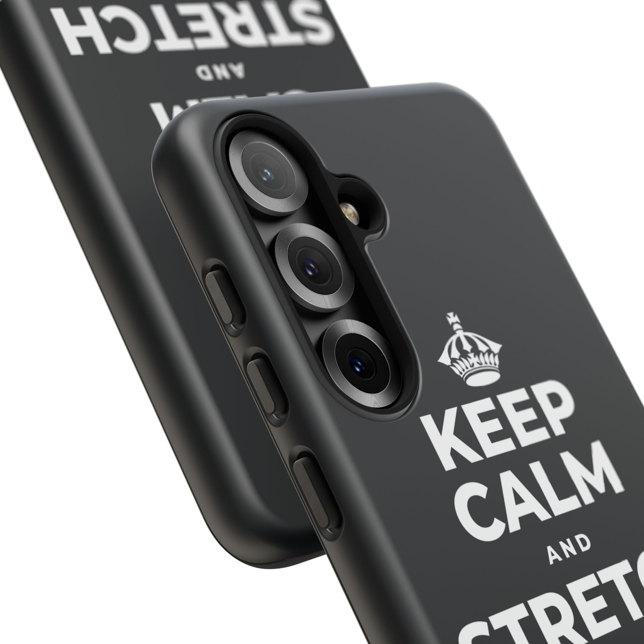 KEEP CALM AND STRETCH AND YAWN IT OUT Phone Case (Dark)