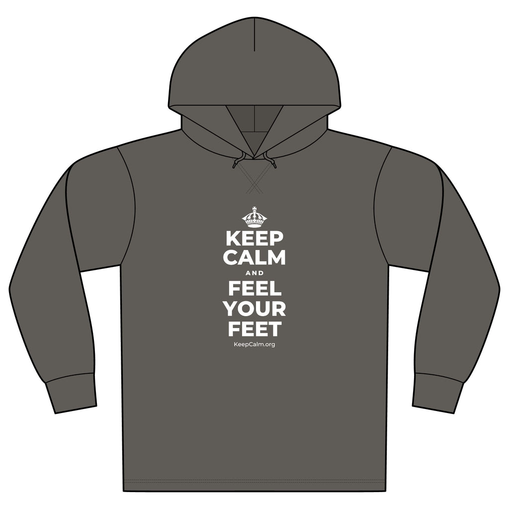KEEP CALM AND FEEL YOUR FEET Organic Hoodie Tee