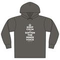 KEEP CALM AND SOFTEN THE INNER VOICE Organic Hoodie Tee