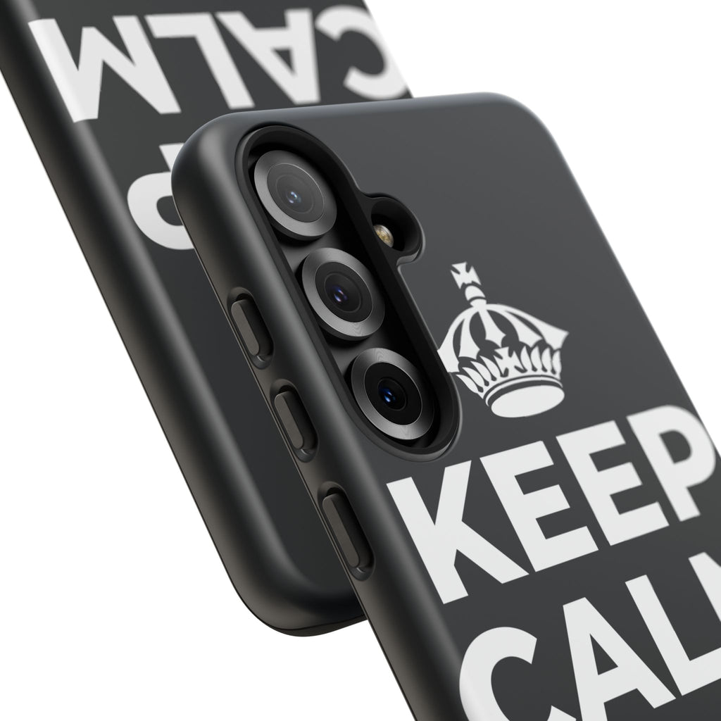 KEEP CALM AND முழு வாரத்தையும் பயன்படுத்துங்கள் Phone Case (Dark)