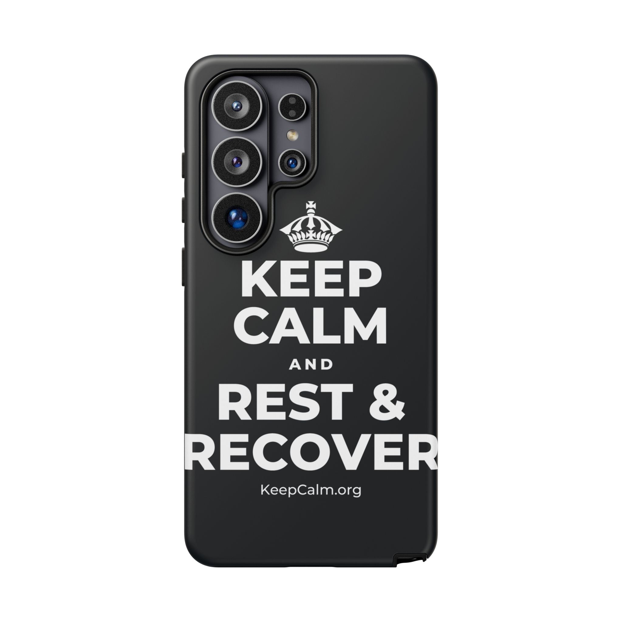 KEEP CALM AND REST & RECOVER Phone Case (Dark)