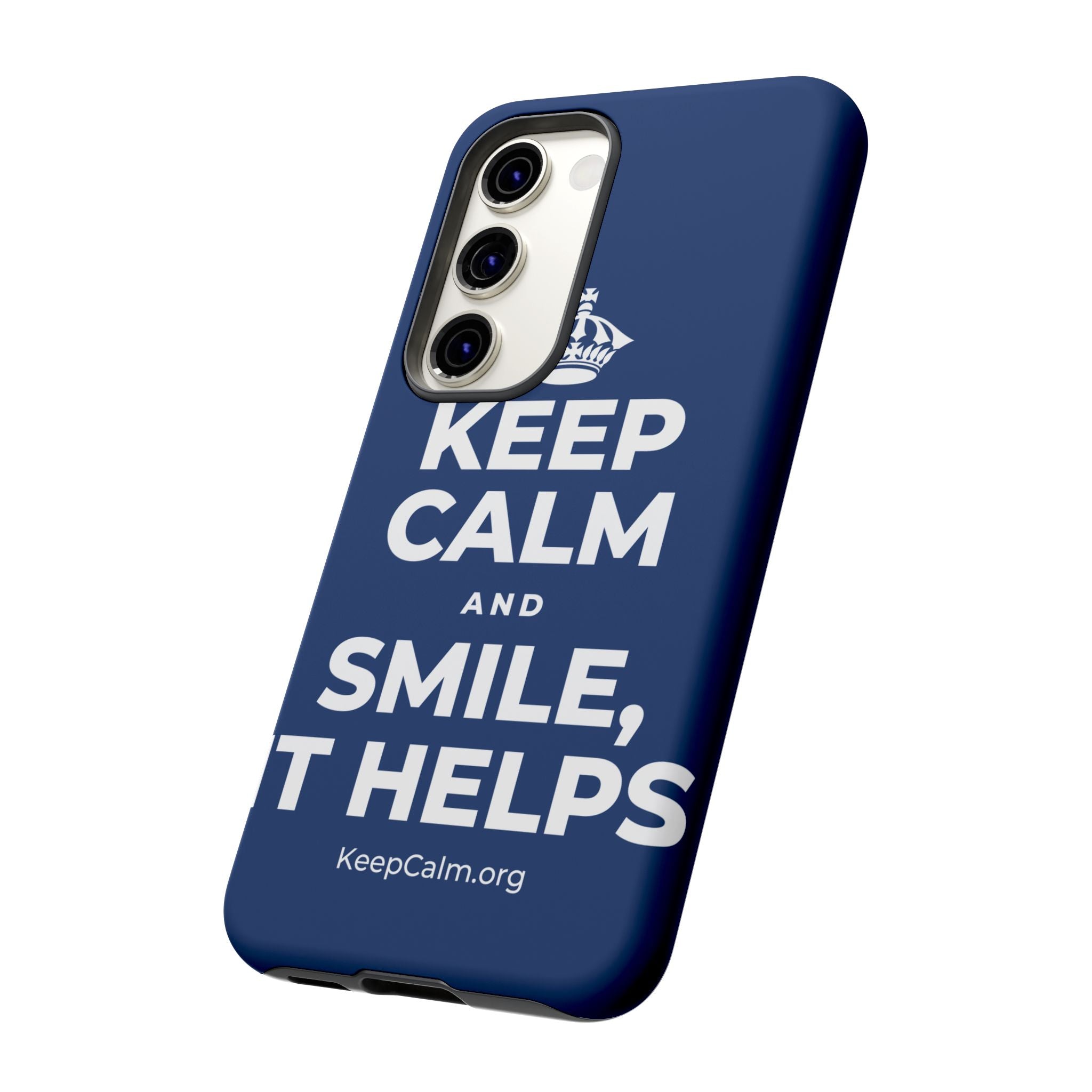KEEP CALM AND SMILE, IT HELPS Phone Case