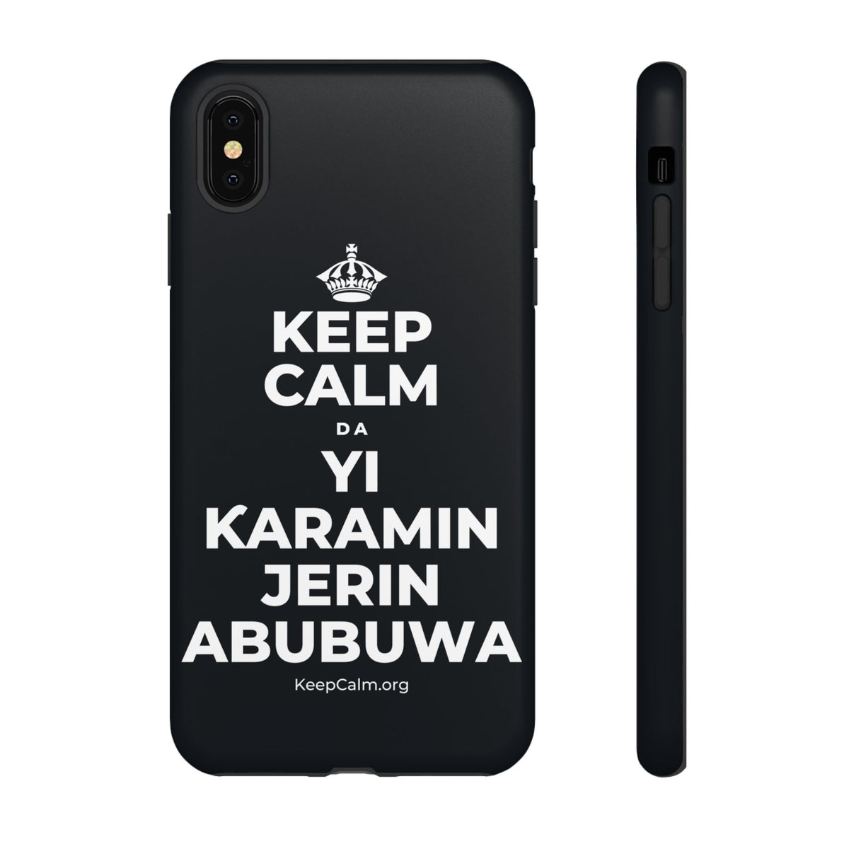 KEEP CALM DA YI ƘARAMIN JERIN ABUBUWA Phone Case (Dark)