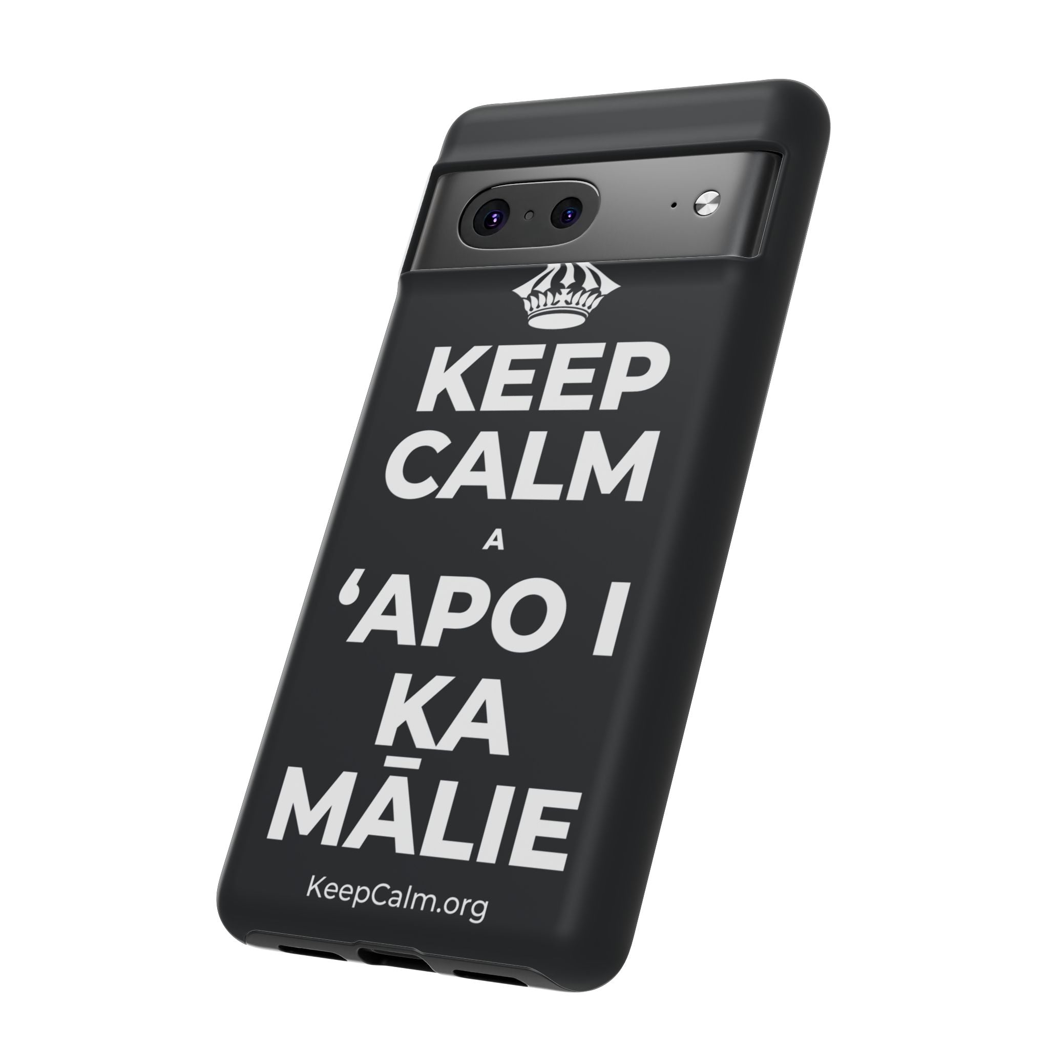 KEEP CALM A ʻAPO I KA MĀLIE Phone Case (Dark)