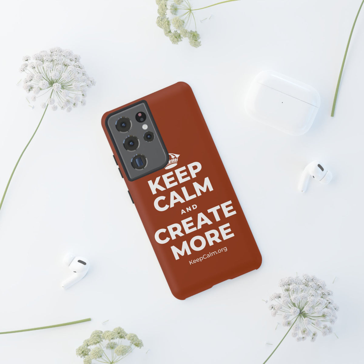 KEEP CALM AND CREATE MORE Phone Case
