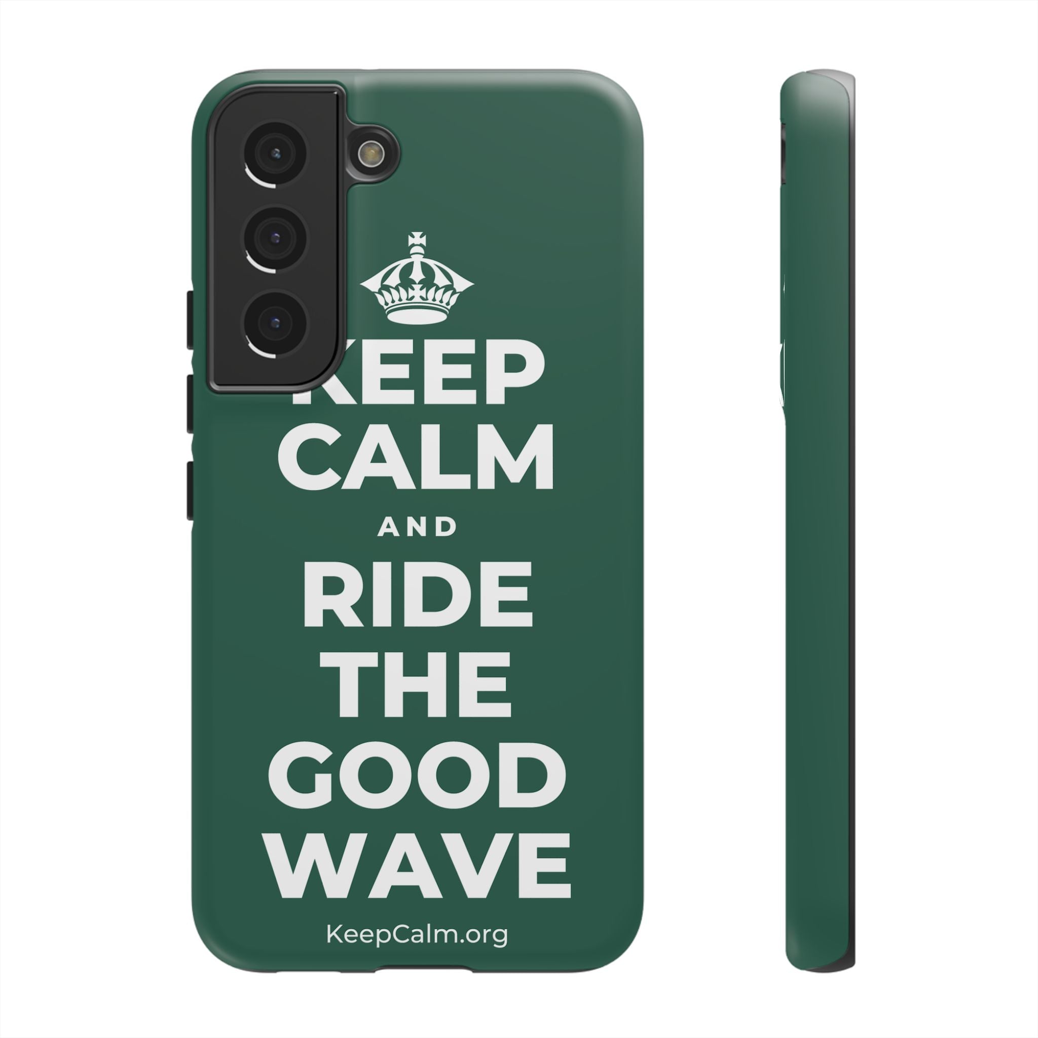 KEEP CALM AND RIDE THE GOOD WAVE Phone Case
