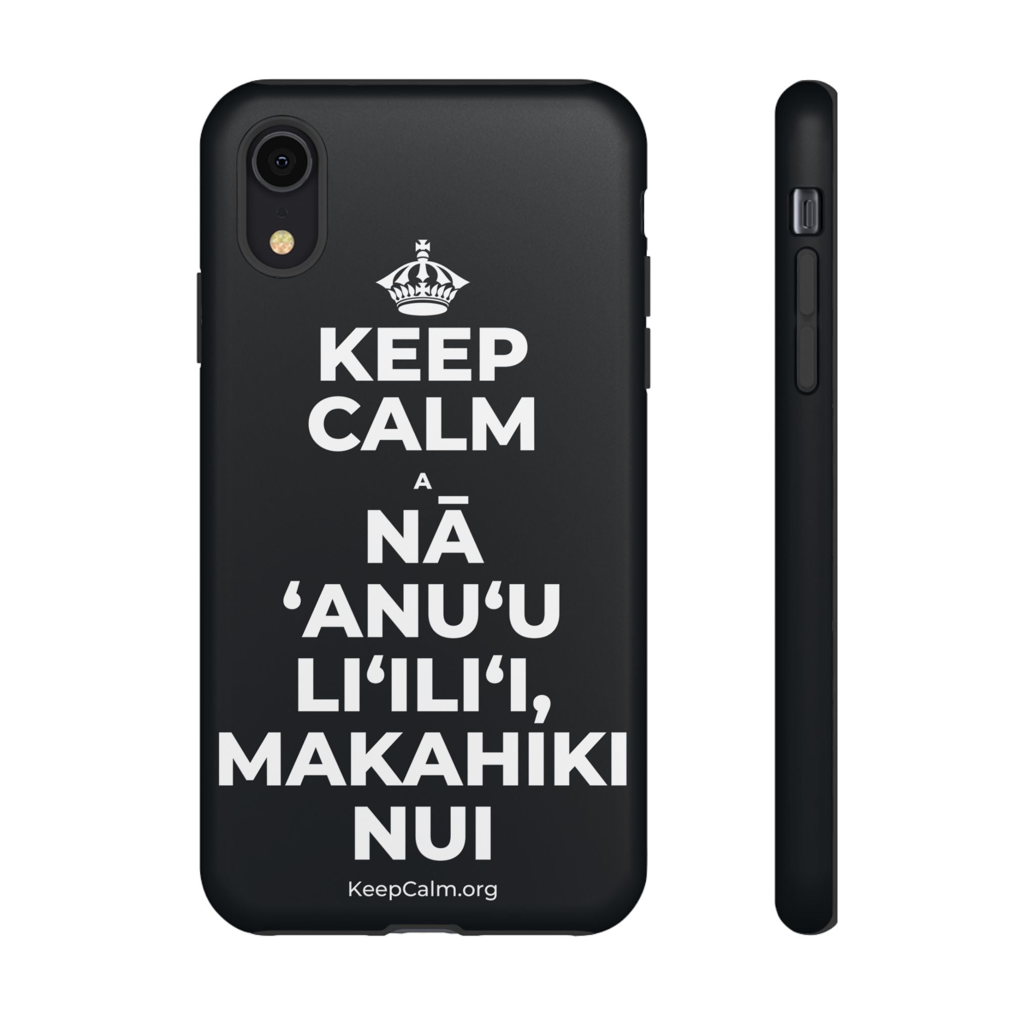 KEEP CALM A NĀ ʻANUʻU LIʻILIʻI, MAKAHIKI NUI Phone Case (Dark)
