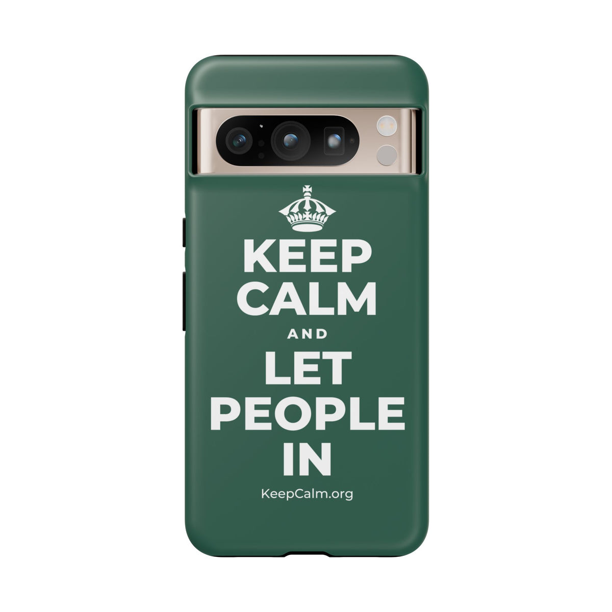 KEEP CALM AND LET PEOPLE IN Phone Case