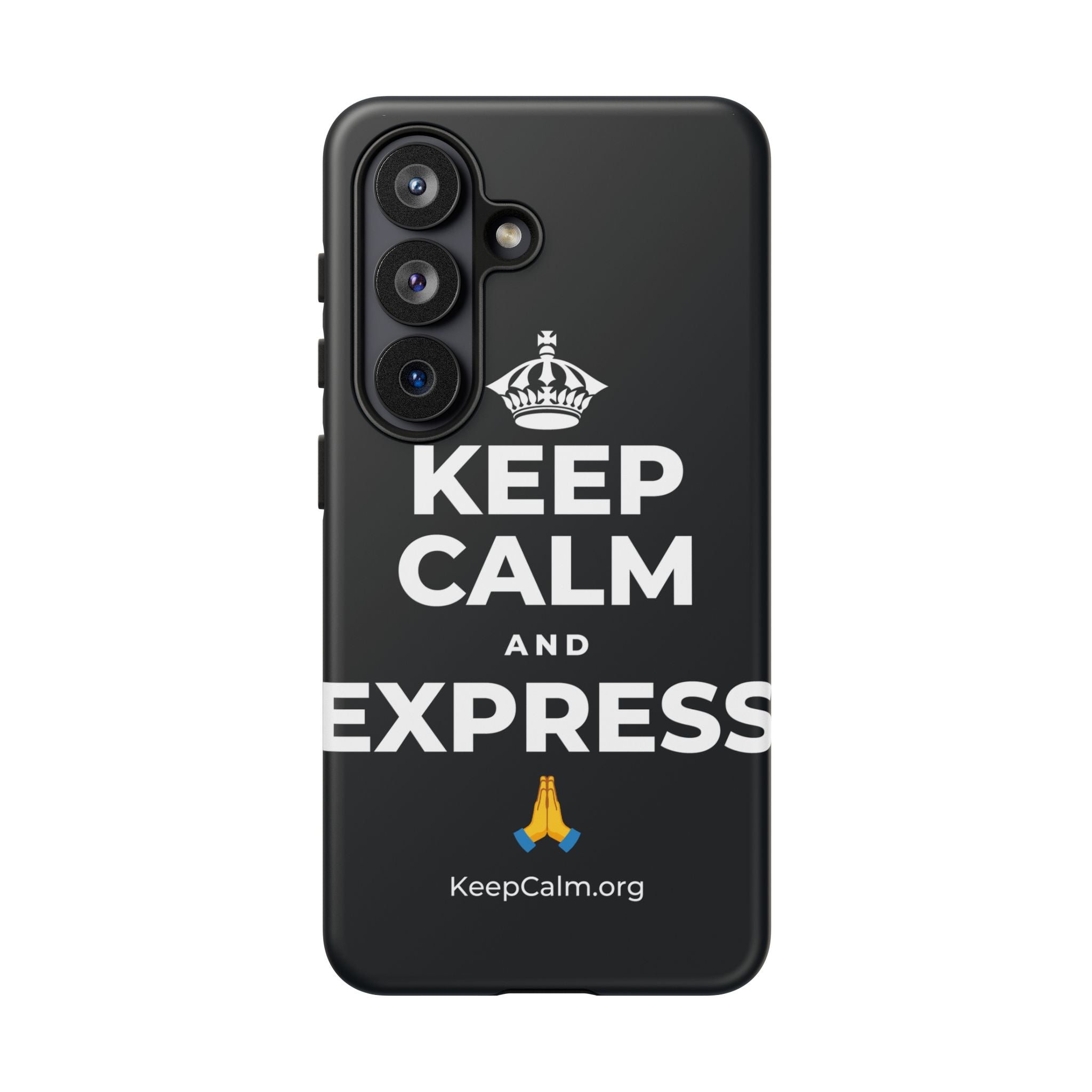 KEEP CALM AND EXPRESS 🙏 Phone Case (Dark)