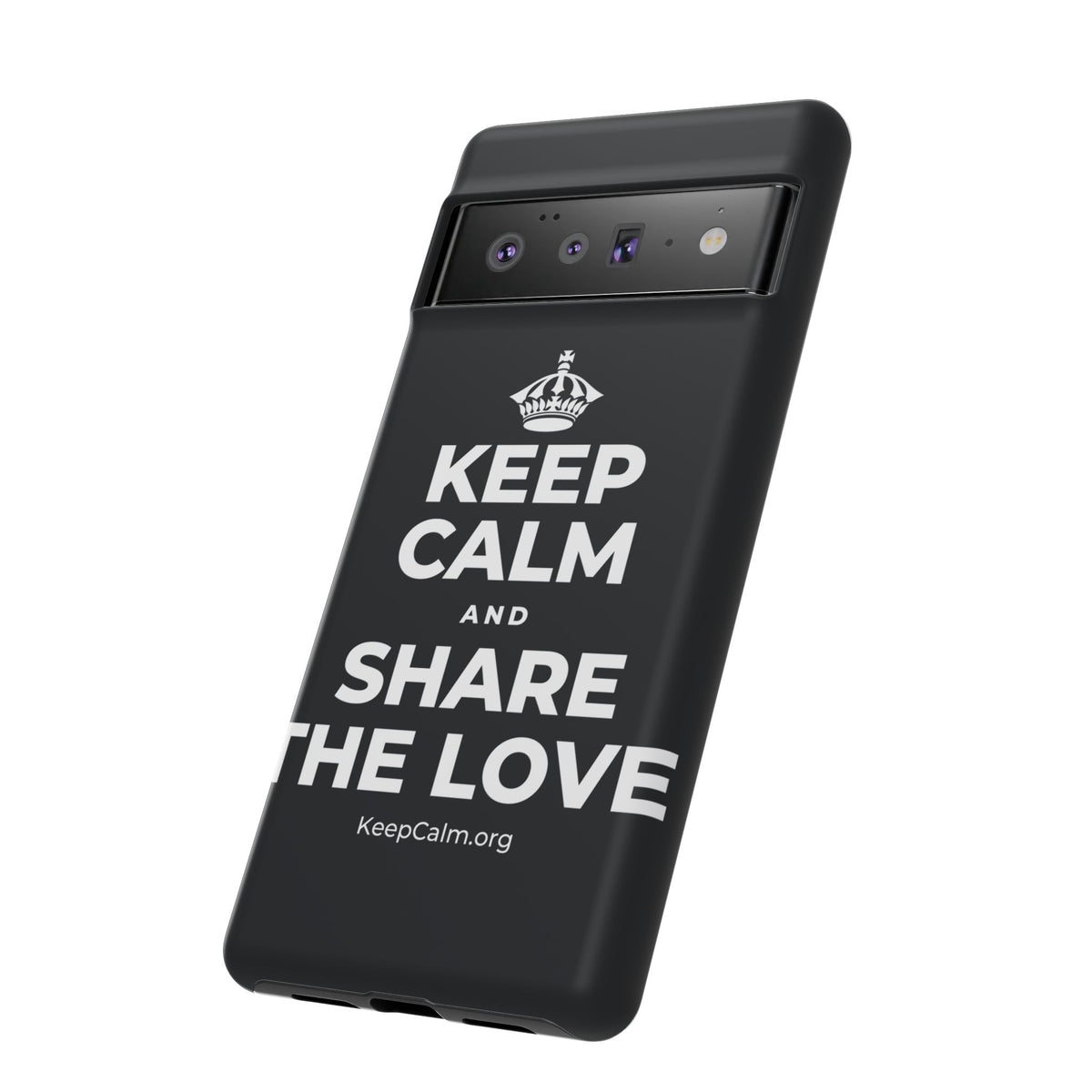 KEEP CALM AND SHARE THE LOVE Phone Case (Dark)