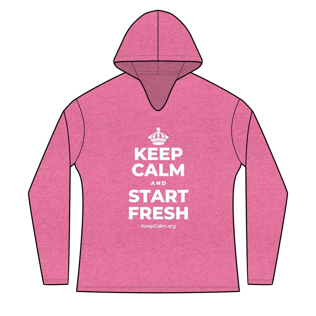 KEEP CALM AND START FRESH Women's Long Sleeve Hoodie