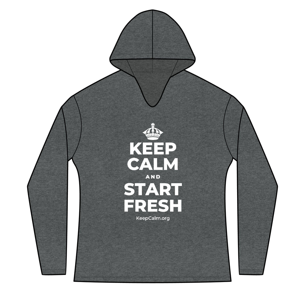 KEEP CALM AND START FRESH Women's Long Sleeve Hoodie