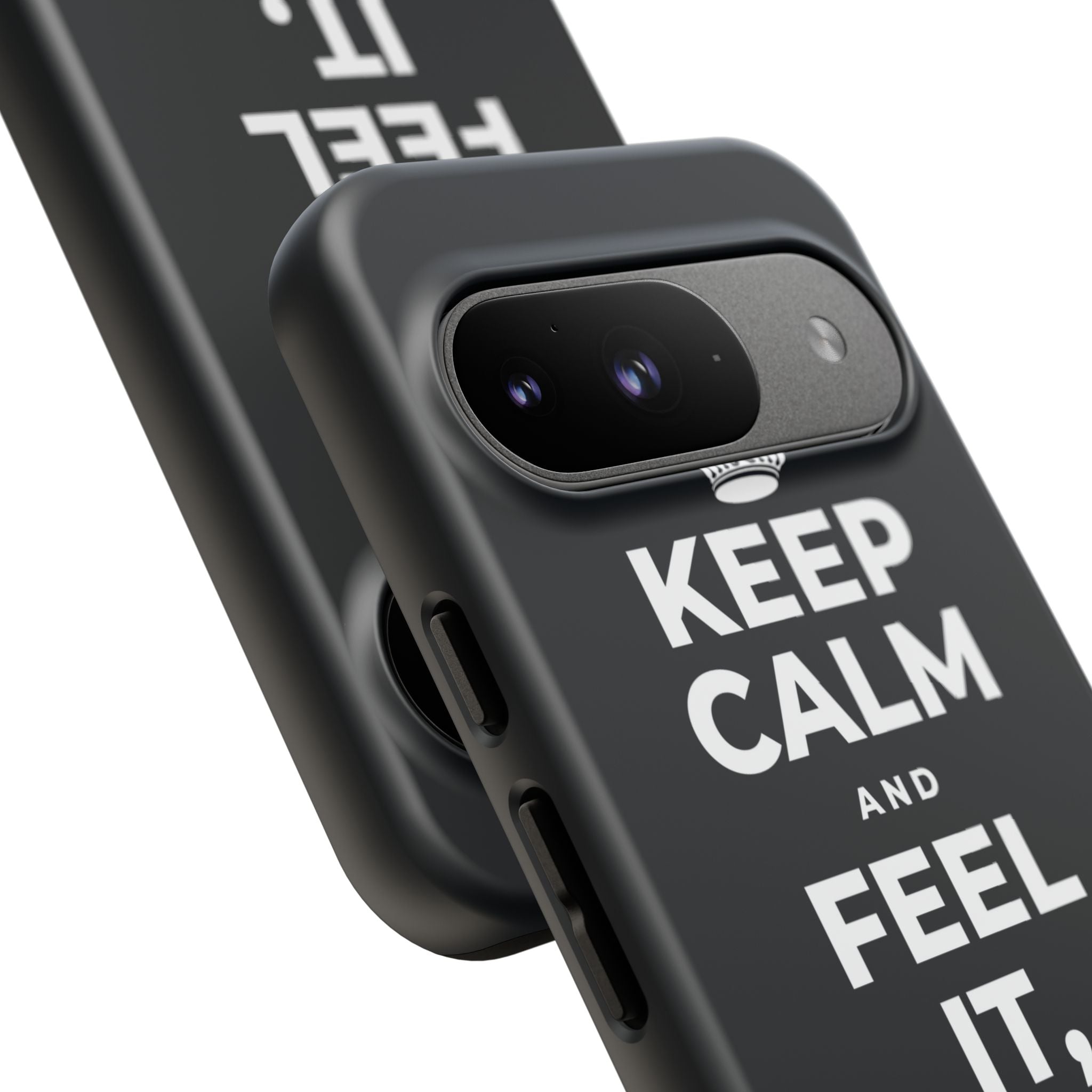 KEEP CALM AND FEEL IT, NOT FEED IT Phone Case (Dark)