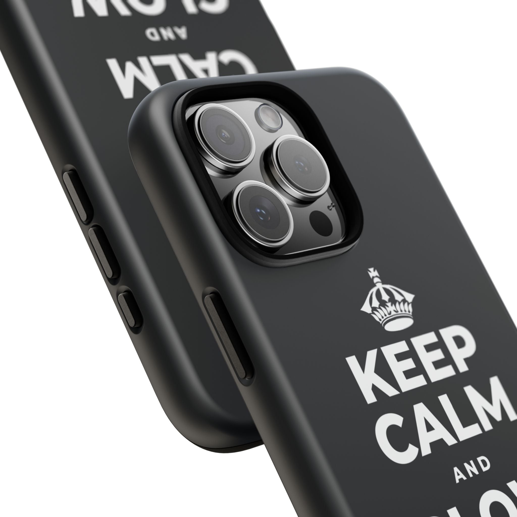 KEEP CALM AND GLOW TOGETHER Phone Case (Dark)
