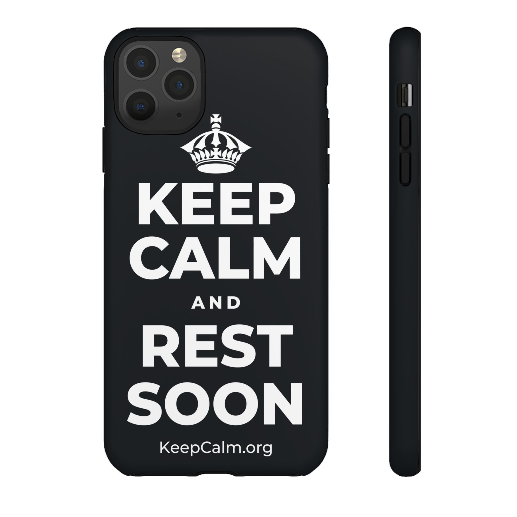 KEEP CALM AND REST SOON Phone Case (Dark)