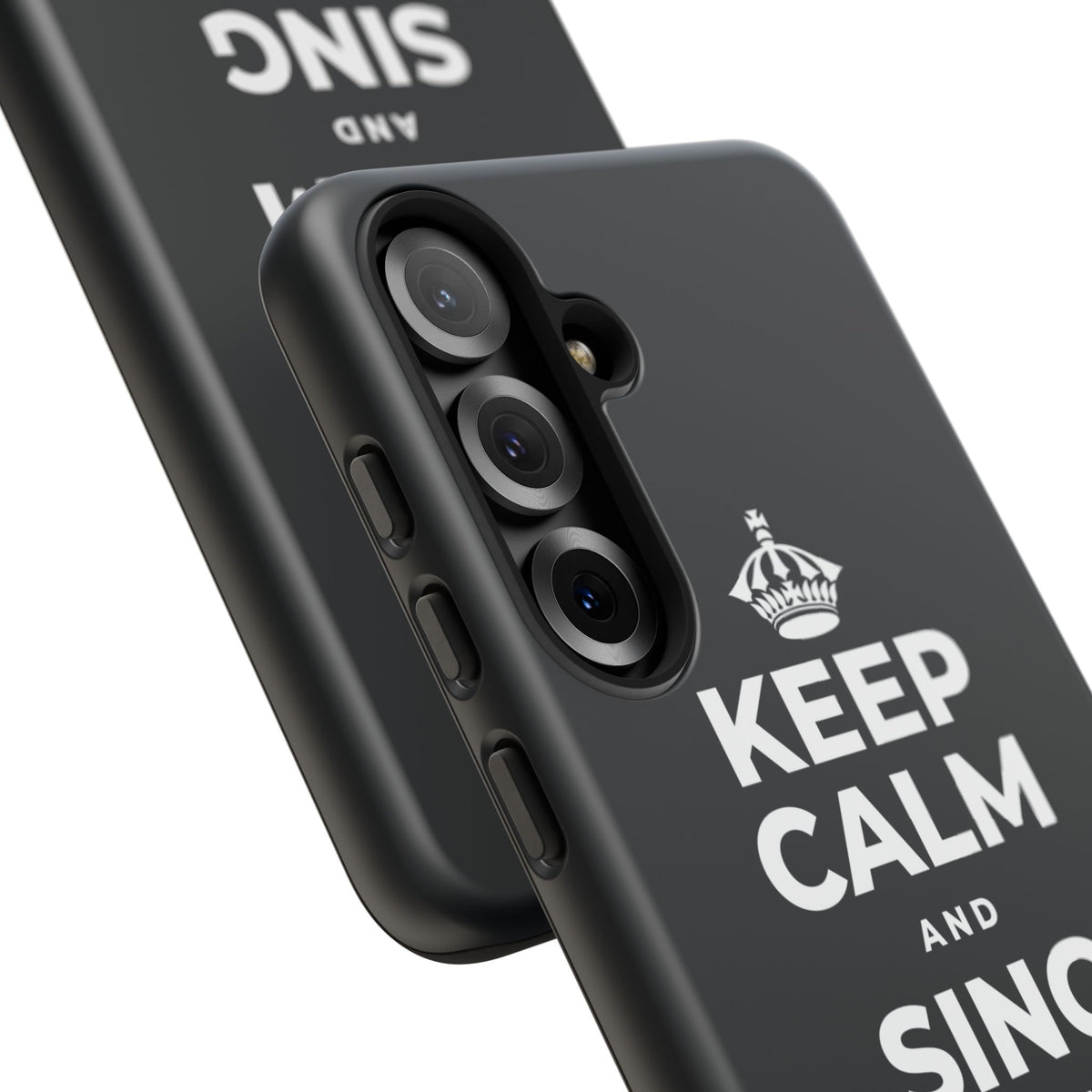 KEEP CALM AND SING WHILE YOU COOK Phone Case (Dark)