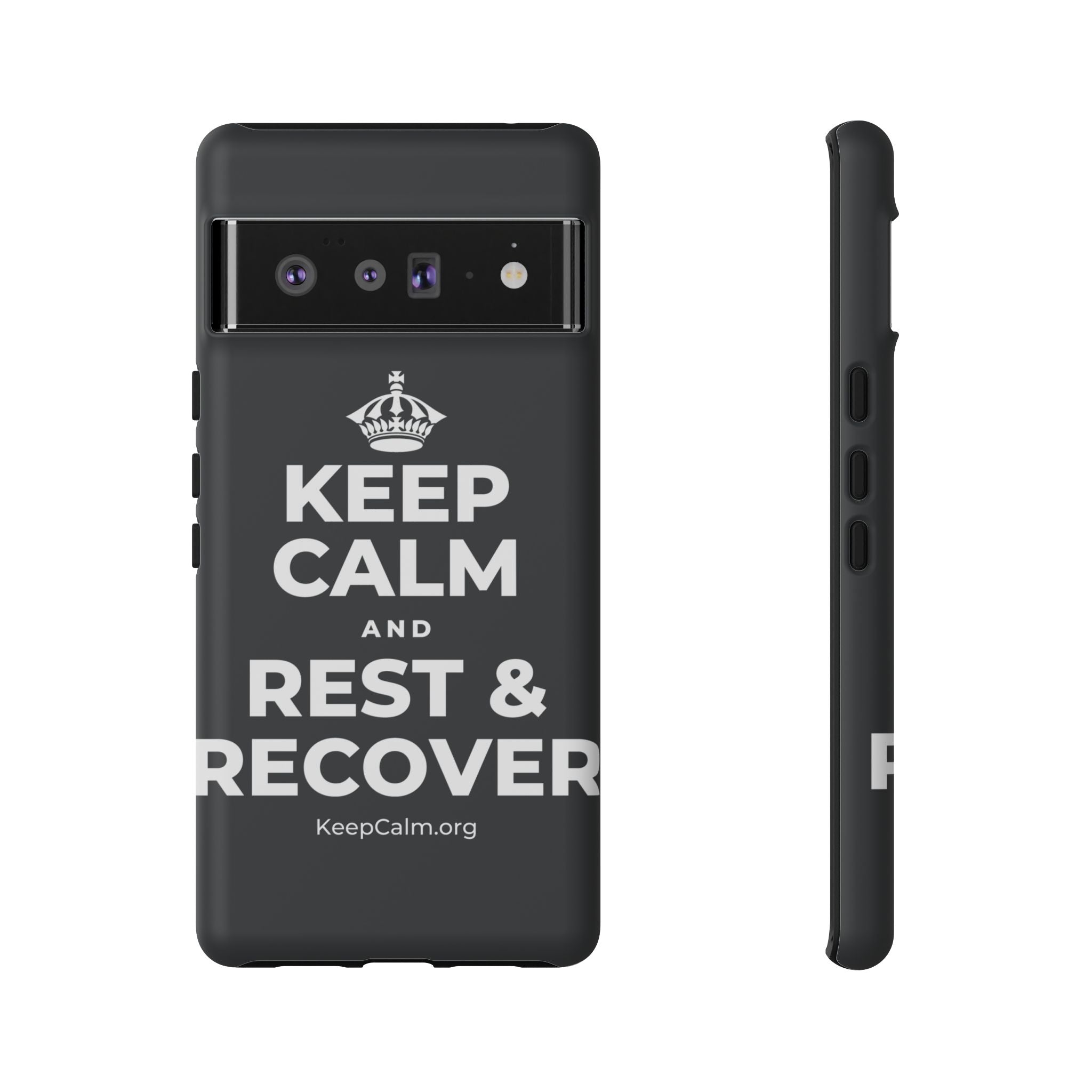 KEEP CALM AND REST & RECOVER Phone Case (Dark)