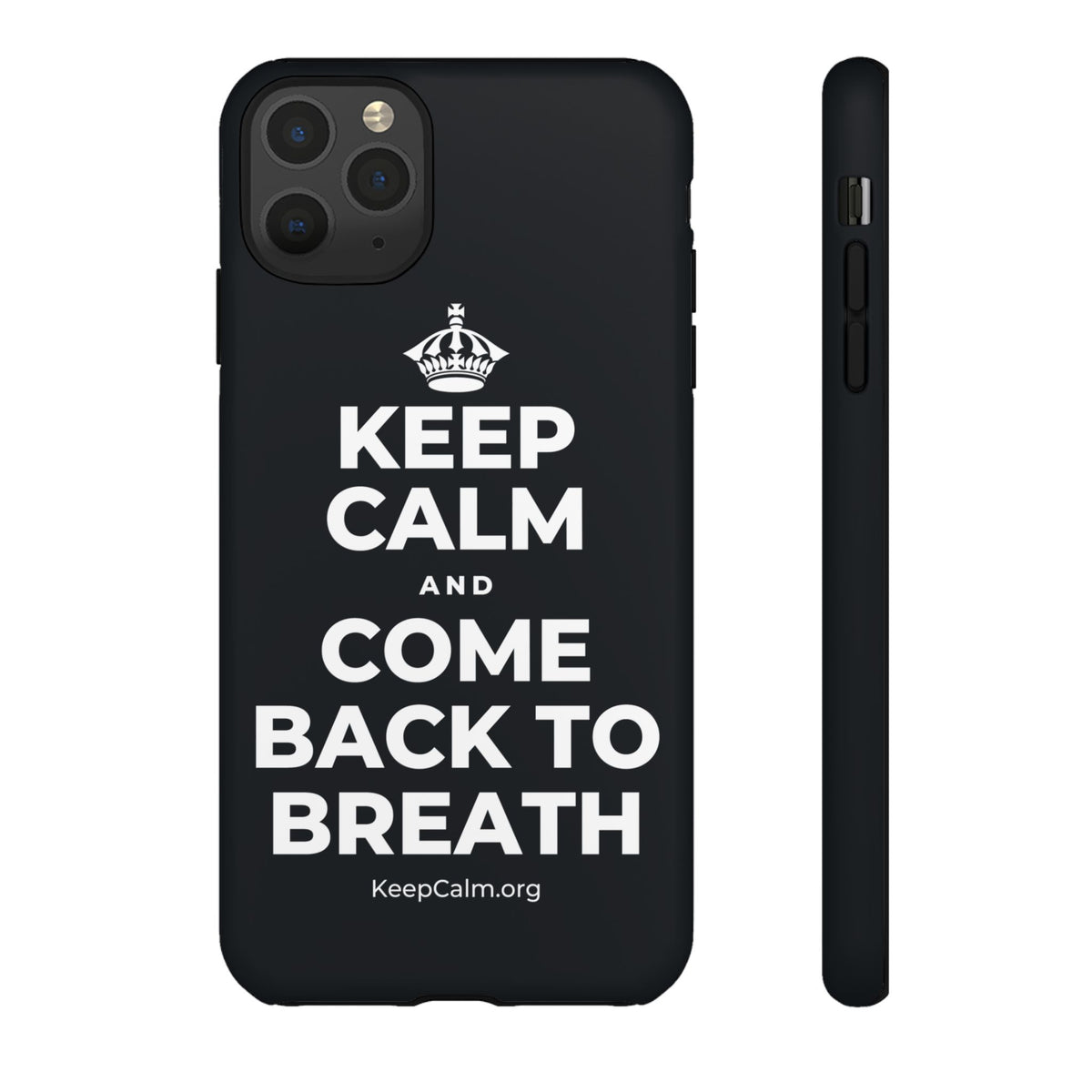 KEEP CALM AND COME BACK TO BREATH Phone Case (Dark)