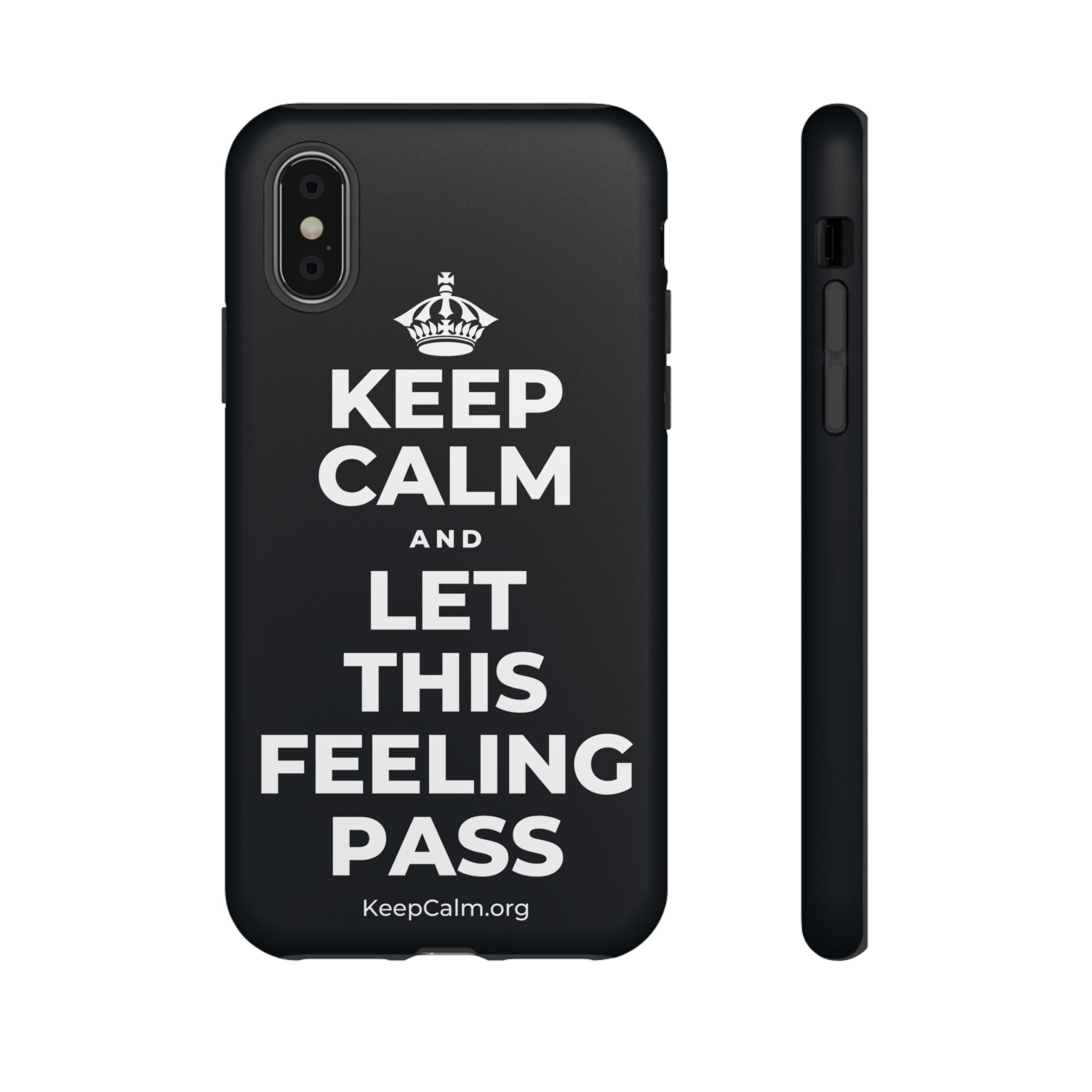 KEEP CALM AND LET THIS FEELING PASS Phone Case (Dark)