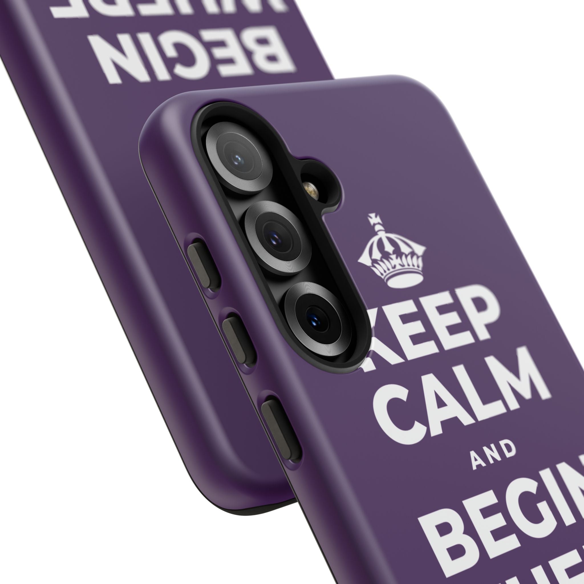 KEEP CALM AND BEGIN WHERE YOU ARE Phone Case