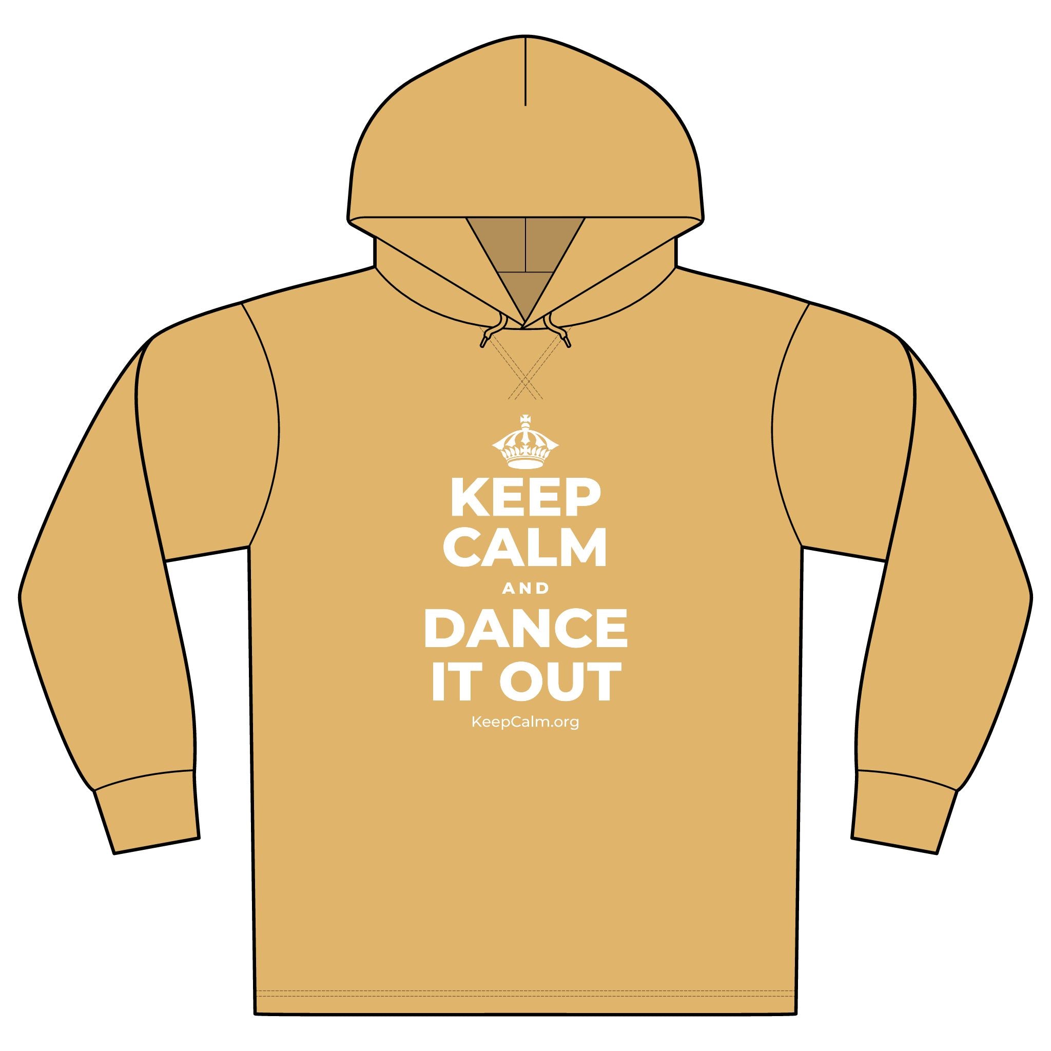KEEP CALM AND DANCE IT OUT Organic Hoodie Tee