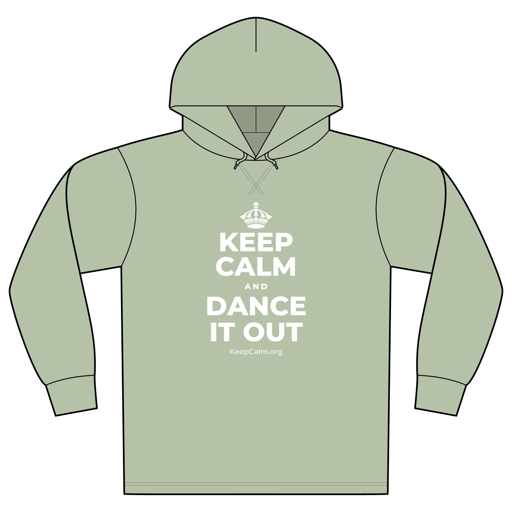 KEEP CALM AND DANCE IT OUT Organic Hoodie Tee