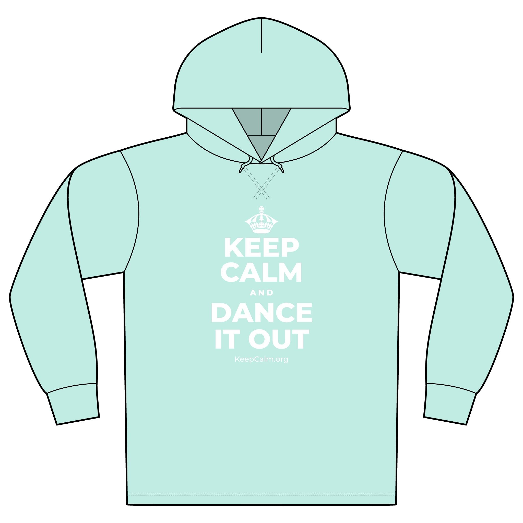 KEEP CALM AND DANCE IT OUT Organic Hoodie Tee