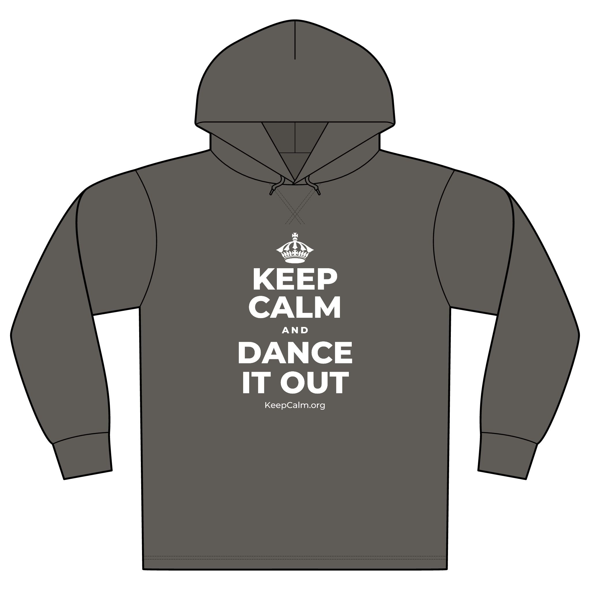 KEEP CALM AND DANCE IT OUT Organic Hoodie Tee