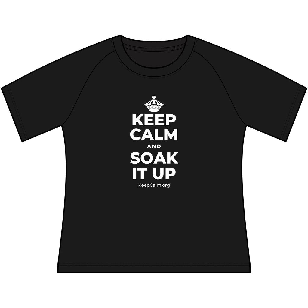 KEEP CALM AND SOAK IT UP Women's Raglan Tee